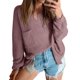 thumbnail image 1 of Gibobby Suéteres para mujer, Suéter de Mujer, Suéter de Mujer con Cuello en V Transpirable con Estampado de Leopardo para Uso Diario(Rojo,M), 1 of 4
