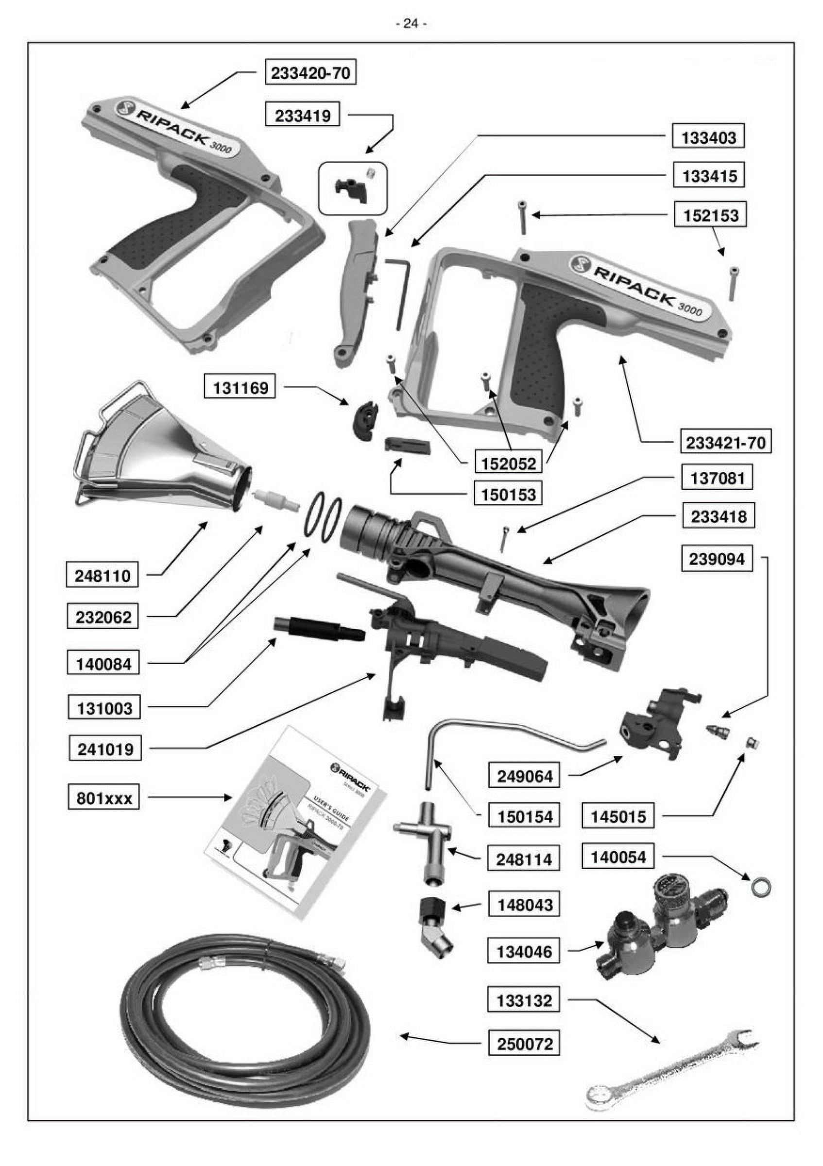Ripack 3000 Heat Gun Conversion kit NatGas 16-20 psi