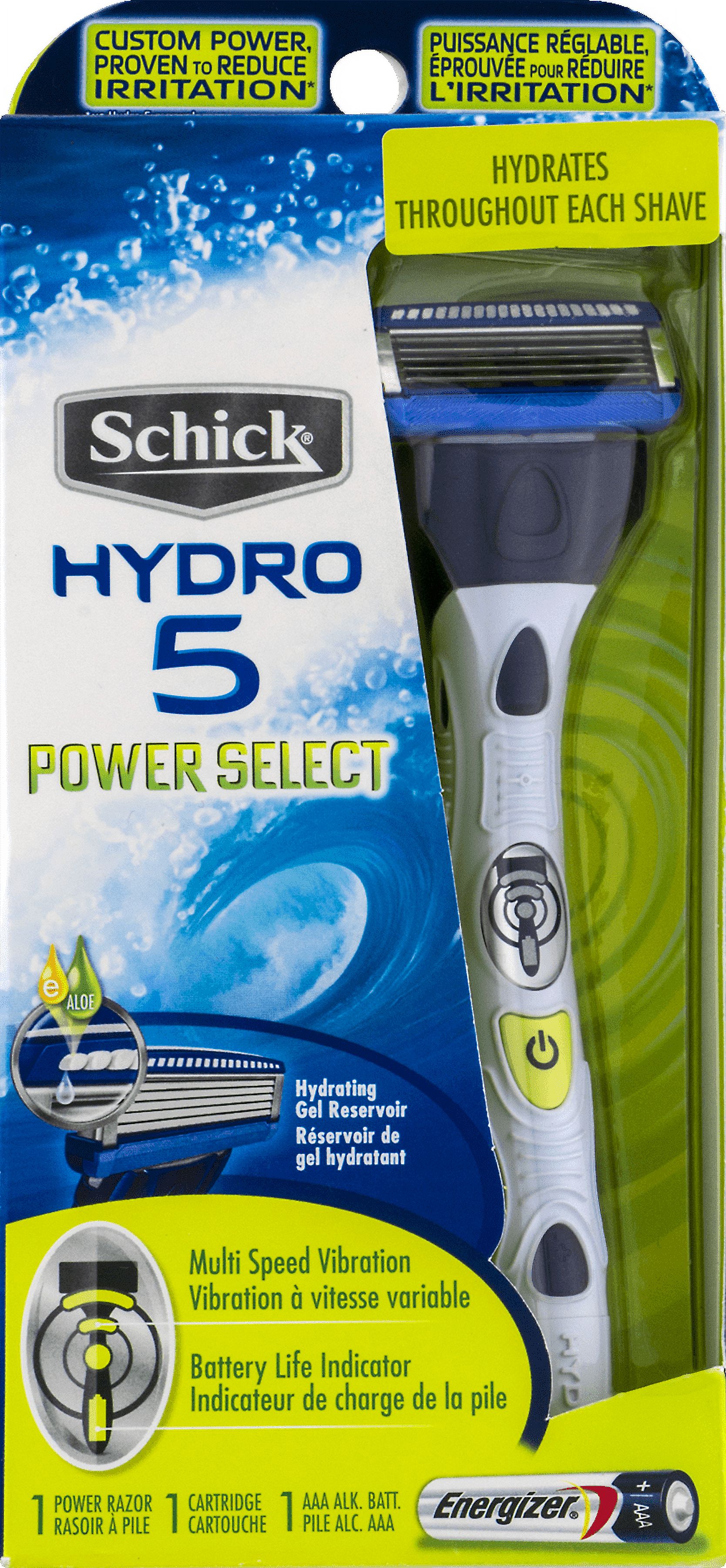 Energizer Schick Hydro 5 Power Select Power Razor Kit, 1 ea - image 4 of 9