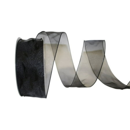 UPC: 0840108864810 | Jam Paper Sheer Wired Ribbon  2 1/2 Inches X 50 Yards  White  1/Pack