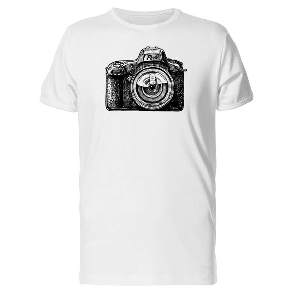Photo Camera In Retro Style Tee Men's -Image by Shutterstock