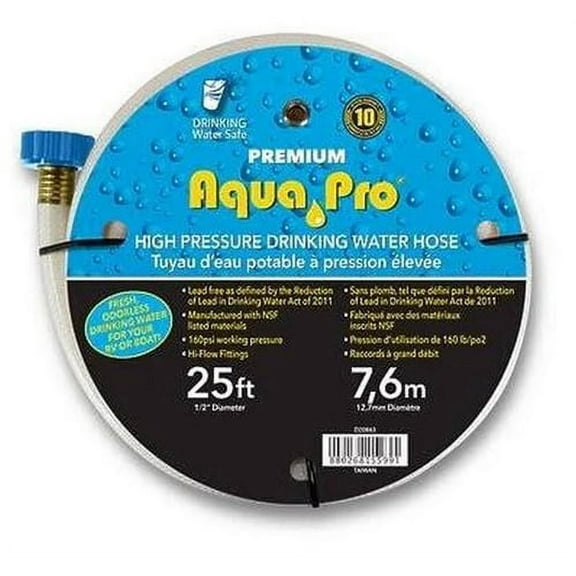 Aqua Pro W20866 Premium Drinking Water Hose - 25 Feet