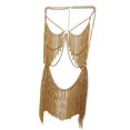 thumbnail image 3 of Traje de cadena de cuerpo Sunnimix con Flecos de Oro dorado, 3 of 8