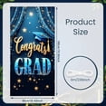 thumbnail image 2 of Blue & Gold Graduation Banner Star Decorated Grad Backdrop Graduation Cap Tassel Accent Academic Background for Graduation Party College Graduation Academic Ceremony, 2 of 9
