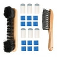 thumbnail image 2 of Juego de cepillos de limpieza de madera Cepillo para mesa de billar Puntas de taco de billar Reemplazo Ligero Color de la madera, 2 of 9