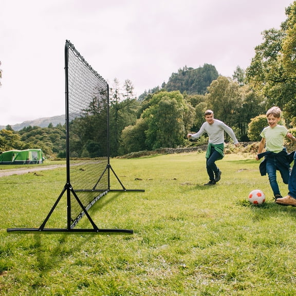 VEVOR 12x6FT Soccer Rebounder Net Iron Soccer Training Equipment Portable Bag
