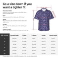 thumbnail image 6 of Haiem Lavender Flowers Printed Hawaiian Shirt for Men - Men’s Casual Beach Summer Shirts - Stretch Fabric with Modern Fit-Large, 6 of 7