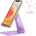 thumbnail image 1 of Soporte para teléfono celular OMOTON C2 de aluminio ajustable morado, 1 of 7