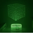 thumbnail image 2 of Luz nocturna LED 3D con bloques de Minecraft que cambian de color para niños, 2 of 2