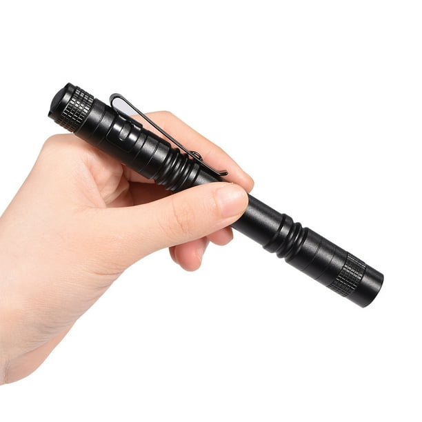 Ashata Mini Portable LED Pen Clip Pocket Flashlight High Bright 