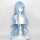thumbnail image 2 of Peluca azul hielo para disfraz Cosplay peluca + horquilla anime larga mujer rizada y esponjosa Halloween pelo cosplay peluca anime peluca sintética resistente al calor para disfraz cosplay a, 2 of 4
