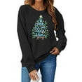 thumbnail image 2 of Women's Christmas Sweatshirts Merry Xmas Graphic Printed Sweaters Long Sleeve Crew Neck Blouses Casual Happy Holiday Shirts Pullover Top, 2 of 8
