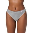 thumbnail image 5 of Kindly Yours Women’s Natural Comfort Cotton Modal Thong Underwear, 3-Pack, Sizes XS-XXXL, 5 of 7