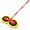 Yellow, variant on Generic Dual-Head Chenille Car Wash Mop, Extendable Handle, 50.4 in, Yellow