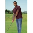 thumbnail image 5 of QPNGRP Men's Golf Polo Shirts Short Sleeve Moisture Wicking Dry Fit Performance Daily Casual Stylish Collared Shirts for Men Burgundy S, 5 of 6