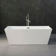 thumbnail image 5 of Woodbridge B-0003 Acrylic Freestanding Bathtub Contemporary Soaking Tub, White, 5 of 11