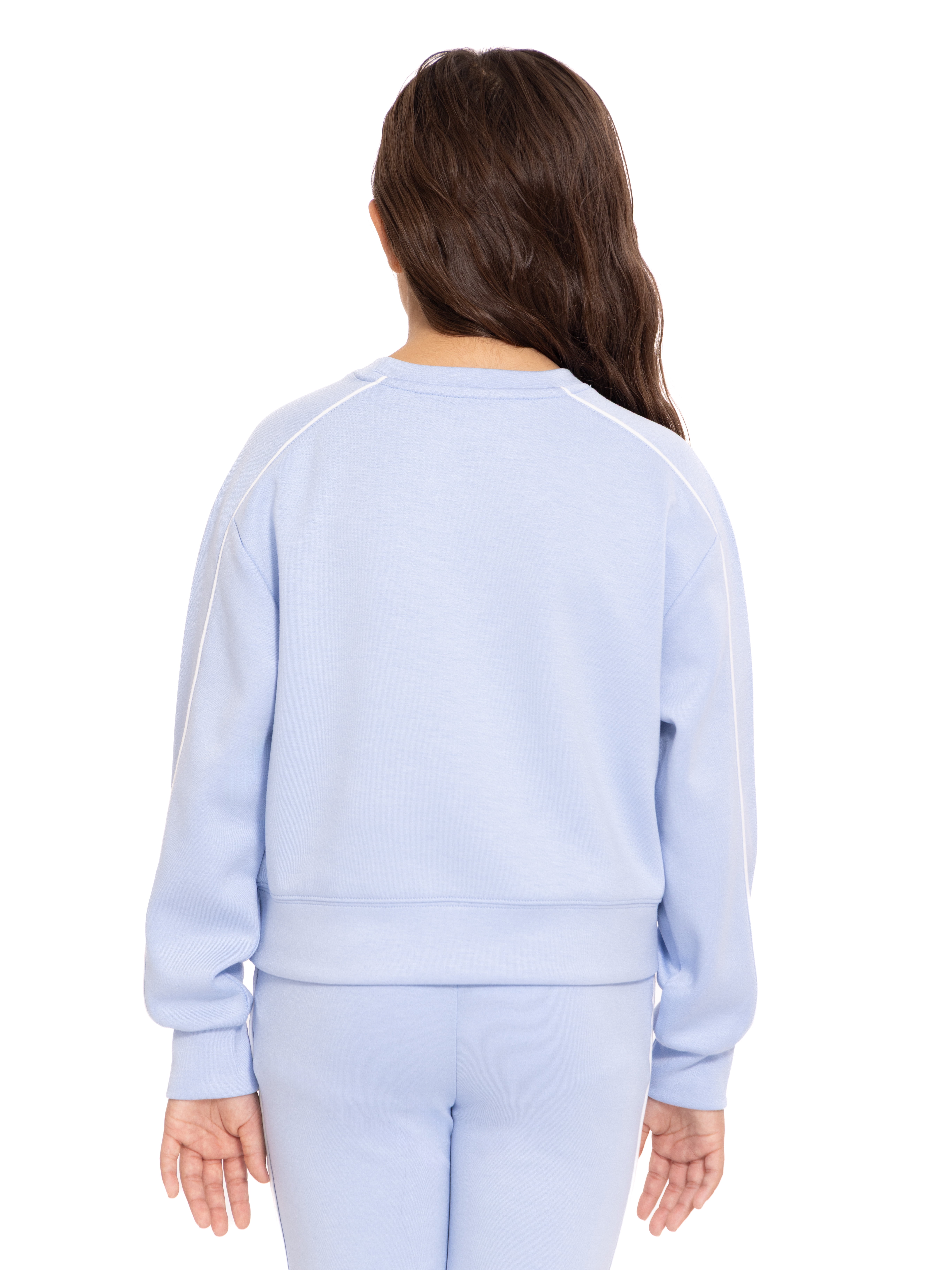 Stitch Toddler & Big Girls Active Graphic Sweatshirt with Long Sleeves, Sizes 12M-12