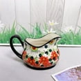 thumbnail image 2 of Ceramics Creamer Pitcher With Handle Milk Container Gravy Boat For Sauces Milk Salad, 2 of 6