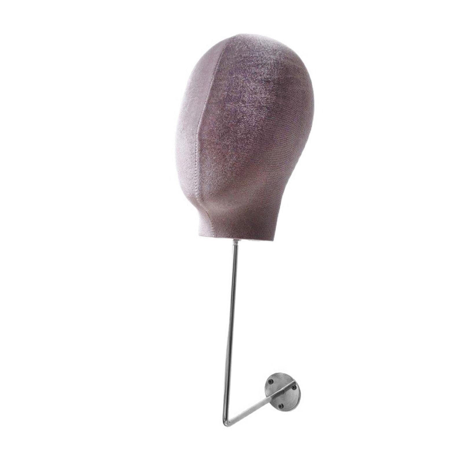 Serenable Mannequin Head Model, Hat Display, Mannequin Head, Modern Fashionable Portable Storage Rack for Making Styling Shopping Malls Gray