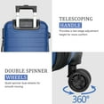 thumbnail image 4 of LLLLZASD  Hardside Expandable Spinner Luggage Suitcase Lightweight Travel Luggage with Double Spinner Wheels, Carry-On 21 Inch (Deep Blue), 4 of 9