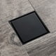 thumbnail image 2 of Desagüe de suelo, 10 x 10 cm, diseño moderno, color negro, ambientador para baño, desagüe de suelo para baño, desagüe de ducha para baño, 2 of 5