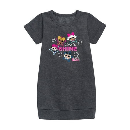 

LOL Surprise! Dolls - Time to Shine - Shinning Stars - Toddler & Youth Girls Fleece Dress
