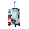 thumbnail image 2 of Balery Luggage Cover Circular Lighthouse Print Suitcase Covers for Luggage Elastic Washable Suitcase Protector Fits 18-32 Inch Luggage-Small, 2 of 9
