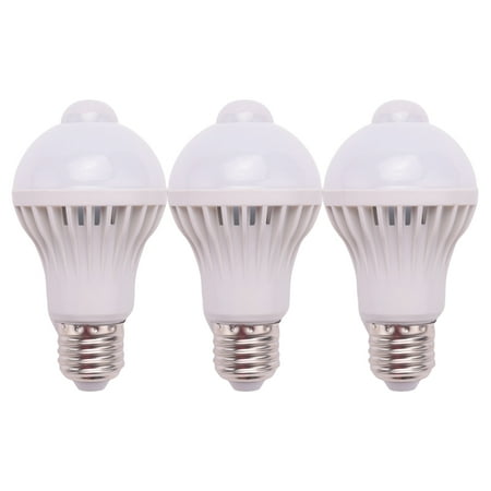 

3X E27 LED Bulb Light Motion Sensor Light LED PIR Motion Sensor Lamp Globe Bulb Light Lamp 5W