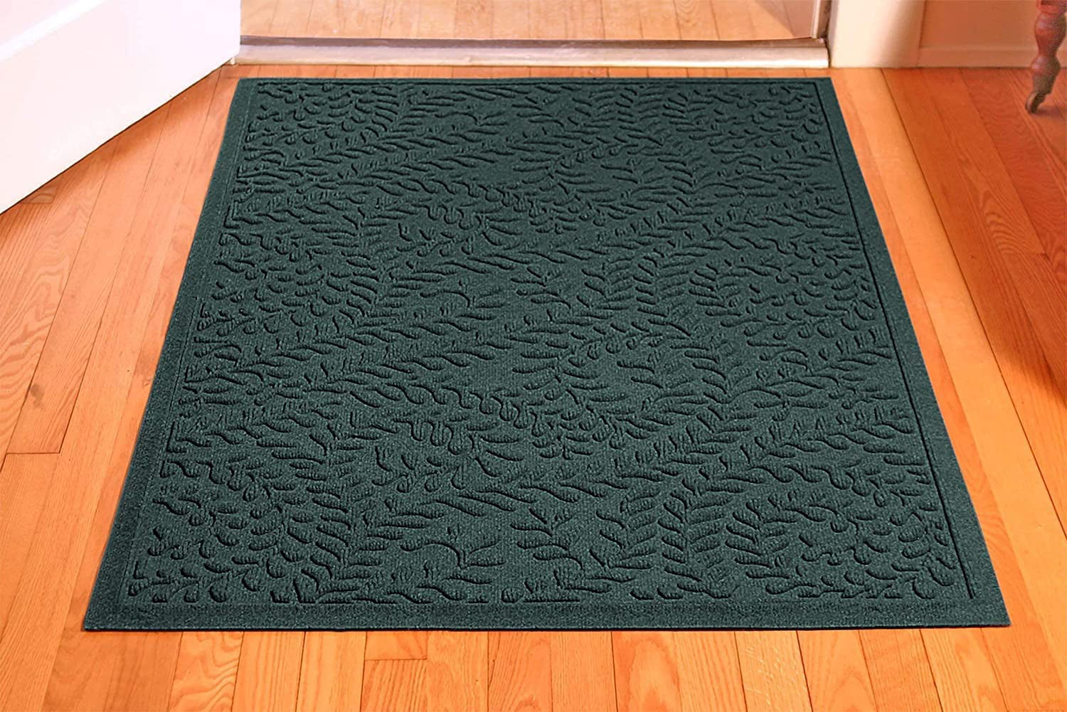  Bungalow Flooring Waterhog Door Mat, 2' x 3' Made in USA,  Durable and Decorative Floor Covering, Skid Resistant, Indoor/Outdoor, Water-Trapping,  Ellipse Collection, Bluestone : Patio, Lawn & Garden