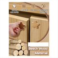 thumbnail image 6 of Boho Dresser Knobs-12Pack Wood Drawer Knobs Star-Shaped Wooden Pulls with 24Screws for Cabinet,Furniture, 6 of 6