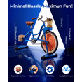 thumbnail image 5 of Blender Bike for Fitness, Smoothie Bike Juicer with Pedal, Stationary Exercise Bicycle for Party Carnival Camping Indoor Outdoor, Blue, 5 of 8