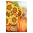 thumbnail image 1 of Toland Home Garden Sunflower Basket 28 x 40 Inch Decorative Colorful Fall Autumn House Flag, 1 of 1