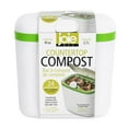 Joie White Countertop Compost Bin, Capacity 108oz, Evri
