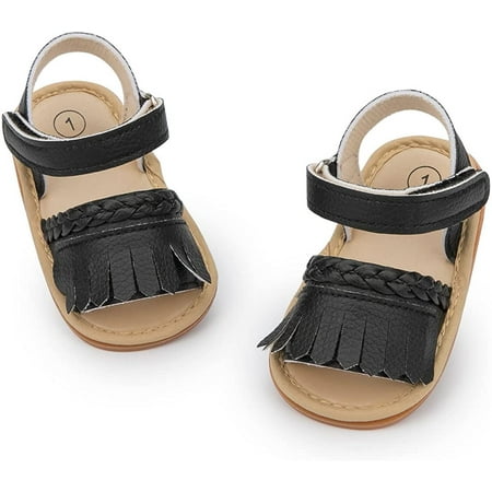 

QWZNDZGR Baby Girls Boys Sandals Infant Summer Beach Shoes Anti Slip Rubber Sole Outdoor First Walking Crib Shoes