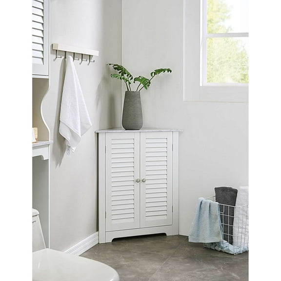 Room Designs Bathroom Corner Cabinet White Transitional Triangle