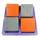 thumbnail image 5 of Molde de silicona para jabón, molde para jabón con diseño de flores cuadradas de 4 cades, molde para hornear de silicona para pudín, muffin, Sunnimix molde de silicona para jabón, 5 of 7
