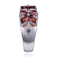 thumbnail image 5 of Garnet Marquise Flower Ring, 5 of 9