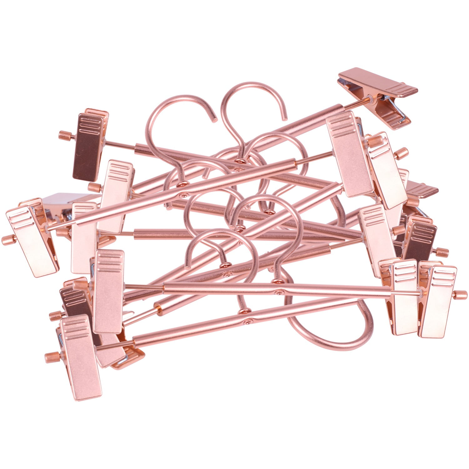 10 Pieces Of High-Strength Strong Rose Gold Pants Skirt Bottom Hanger with  Y2C0 