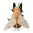 thumbnail image 3 of Funny Cartoon Insect Plush Backpack Stuffed Bee Ladybug Plush Backpack Soft Animal Adjustable Shoulder Strap Bag, 3 of 7
