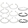 thumbnail image 2 of 10Pcs Metal Hair For Men And Womenelastic Wavy Spring Sports Headbands Non Slip Hair Hoop Clips,Black Polyester Hair Clip, 2 of 8