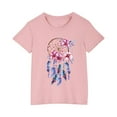 thumbnail image 2 of Uxgjfwu Toddler Short Sleeve Graphic T-Shirt Kids Boys Girls Cotton T-shirt Cute Round Neck Print Tee Top, Sizes 3-10, 2 of 6