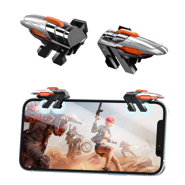 Disparador para juegos móviles Newseego Six-Finger Linkage negro