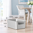 thumbnail image 5 of Sliver 17.5"L×13.6"W×7.9"H High-Sided Stainless Steel Cat Litter Box, 5 of 6