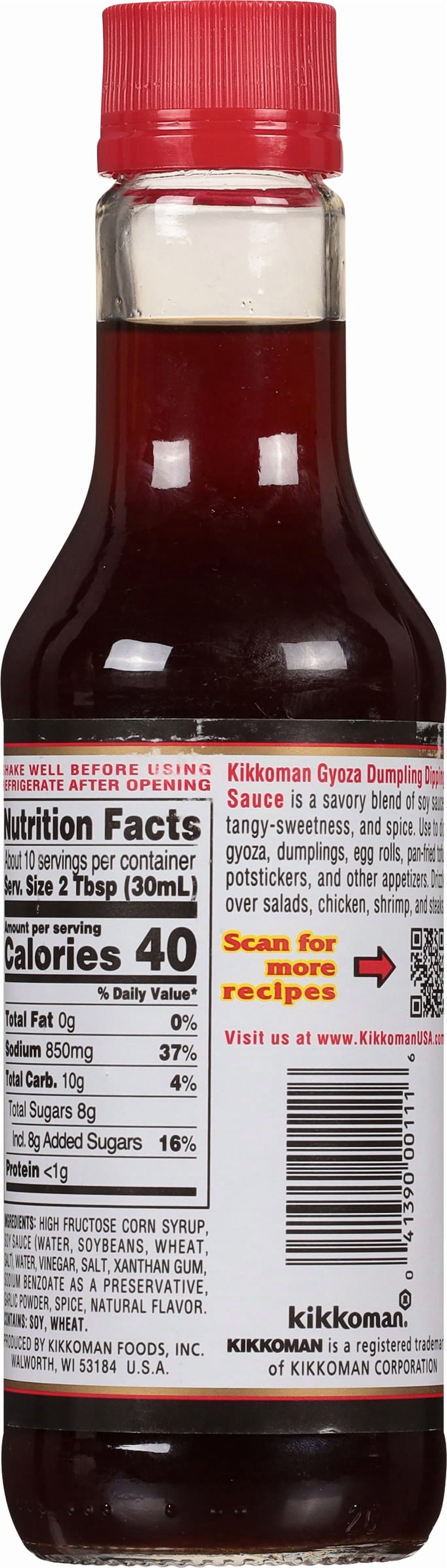 (4 pack) Kikkoman Gyoza Dumpling Dipping Sauce, 10 fl oz Glass Bottle