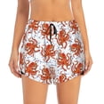 thumbnail image 2 of Logiee Hand drawn octopus Print Women 2 in 1 Running Shorts,High Waisted Athletic Shorts,Gym Workout Shorts with Liner Pockets-Medium, 2 of 7