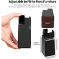 thumbnail image 2 of Adjustable Furniture Risers 10cm, 4 Inch Bed Leg Risers, Heavy Duty Furniture Risers for 0.8-1.6 Inch Chair Legs, 2 of 5