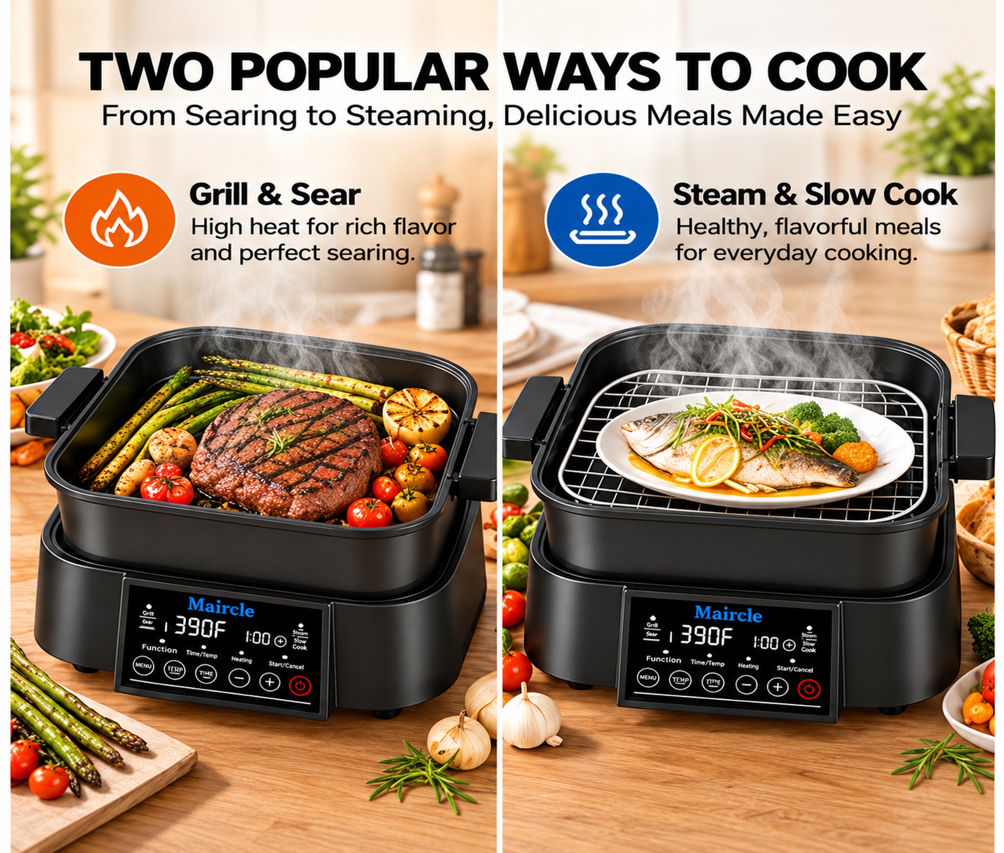 Maircle 6.5-Quart Digital Programmable Slow Cooker photo 4