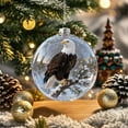 thumbnail image 5 of LanSuare Christmas Clear Ball Ornaments, 3.14" Shatterproof Acrylic Christmas Tree Decoration Ornaments ,Suitable for Christmas New Year, Wedding, Xmas Tree Holiday Decor(Bird), 5 of 7
