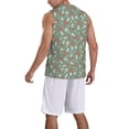 thumbnail image 2 of Xecao Retro Hippie Groovy Mushroom print basketball shirt for both men and women, a unisex basketball jersey perfect for theme parties-Small, 2 of 6