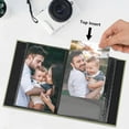 thumbnail image 5 of Small 4x6 Photo Album 24 Pockets Linen Cover with Front Window Portable Mini Picture Book for Travel Wedding Memories Organizer Gray Green, 5 of 9